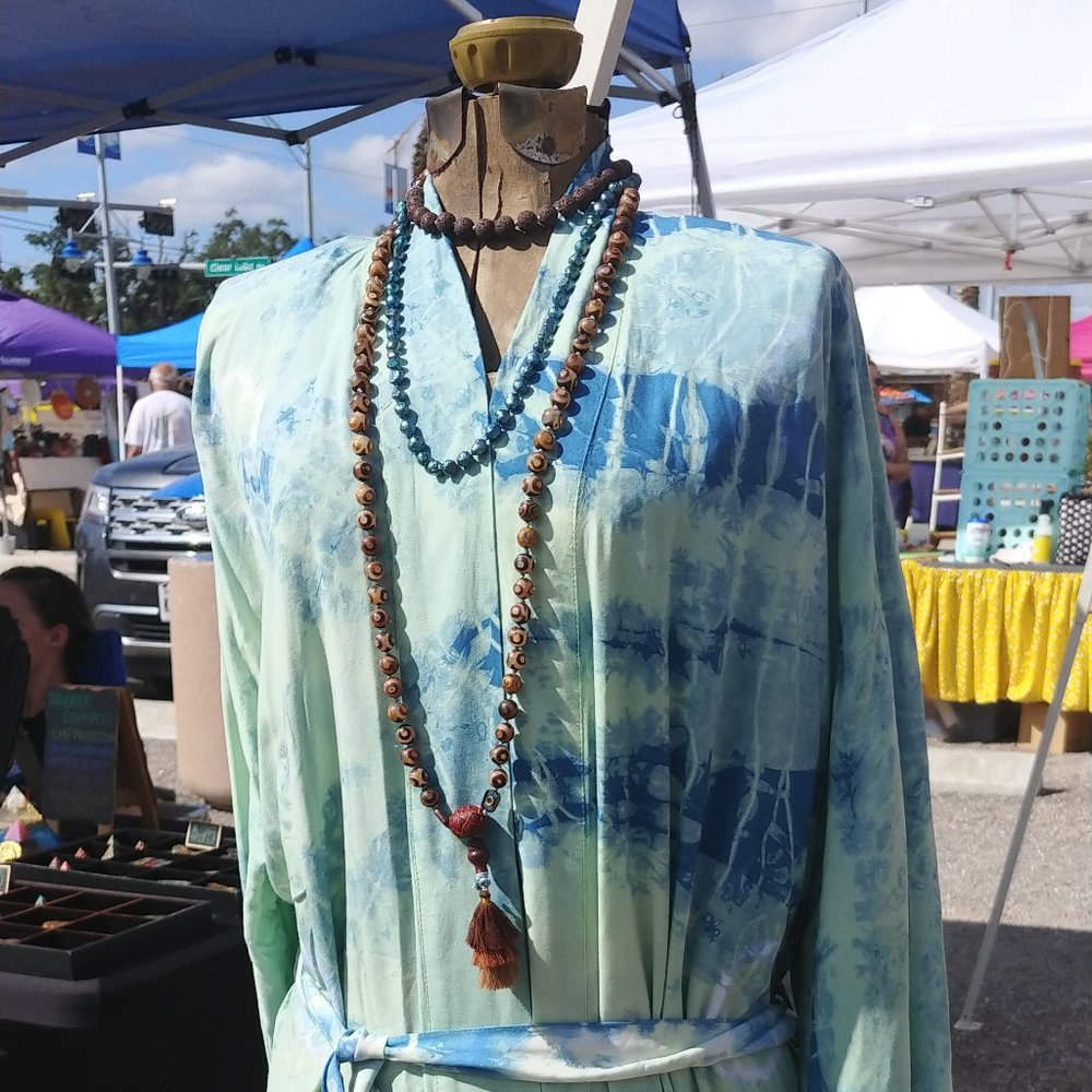 hand dyed rayon robe